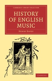 History of English Music  Paperback