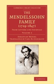 The Mendelssohn Family (17291847) From Letters and Journals Paperback