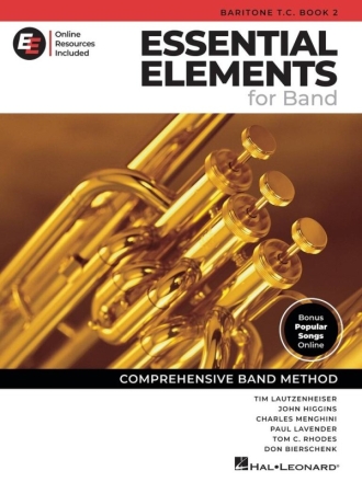 Essential Elements for Band - Baritone T.C. Book 2 Bariton oder Euphonium Buch und Medien Online