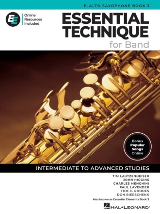 Essential Elements for Band - Eb Alto Sax Book 3 Altsaxophon Buch und Medien Online