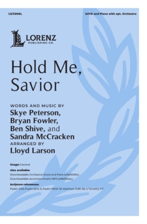 Hold Me, Savior Gemischter Chor mit Ensemble Chorpartitur
