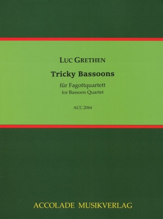Tricky Bassoons fr Fagottquartett Partitur und Stimmen