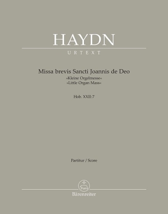 Missa brevis Sancti Joannis Hob. XXII:7 'Kleine Orgelmesse'  Partitur, Urtextausgabe