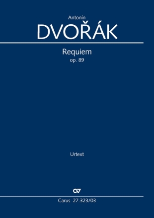 Requiem Soli SATB, Coro SATB, Pic, 2 Fl, 2 Ob, Eh, 2 Clt, BClt, 2 Fg, Cfg, 4 Cor, 2 Tr, 2 Tr di lontano, 3 T Klavierauszug