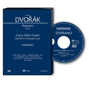 Requiem Soli SATB, Coro SATB, Pic, 2 Fl, 2 Ob, Eh, 2 Clt, BClt, 2 Fg, Cfg, 4 Cor, 2 Tr, 2 Tr di lontano, 3 T Carus Choir Coach (nur Audio)