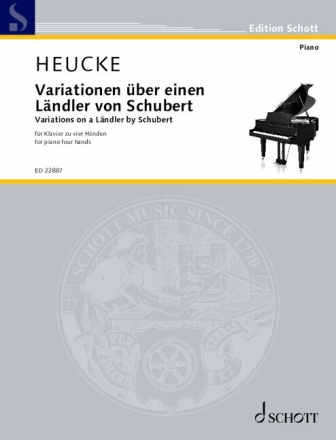 Variationen ber einen Lndler von Schubert op. 64 fr Klavier zu 4 Hnden
