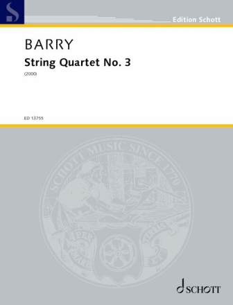 String Quartet No. 3 (2000) fr Streichquartett Partitur und Stimmen