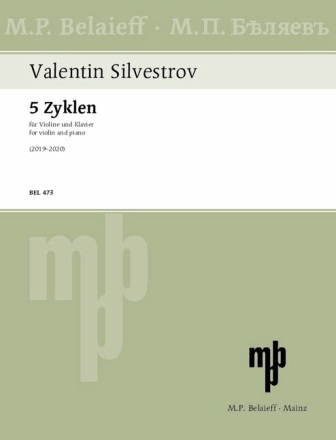 5 Zyklen Violine und Klavier Partitur und Stimme