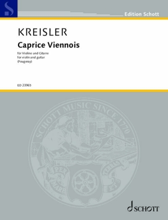 Caprice Viennois op. 2 fr Violine und Gitarre Partitur und Stimme