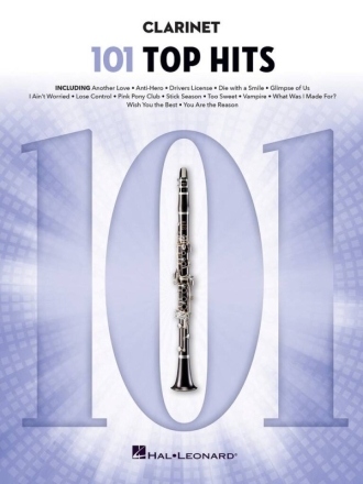 101 Top Hits for Clarinet Klarinette Buch