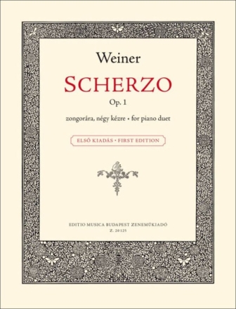 Scherzo Op. 1 Klavier Duett Buch