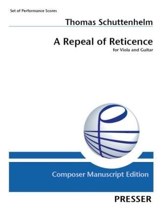 A Repeal of Reticence Viola und Gitarre Spielpartitur