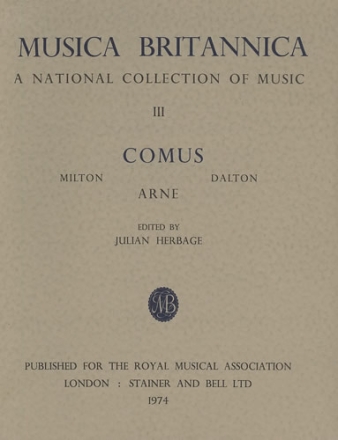 The Masque of Comus Score