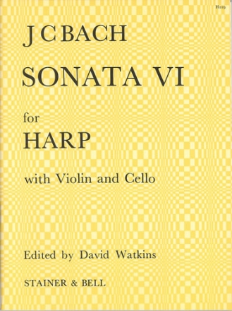 Sonata No. VI in B flat. Violin, Cello and Harp (or Piano) Harp (or Piano), Violin & Cello