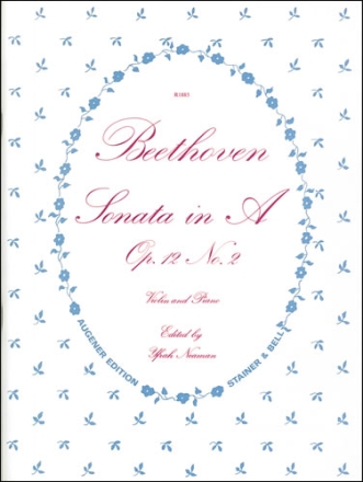 Sonata in A, Op. 12, No. 2 with Piano Violin & Piano