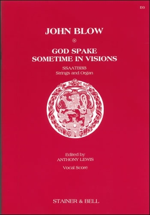 God spake sometimes in visions Vocal Score