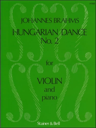 Hungarian Dance No. 2 arranged by J. Hubay for Violin and Piano Violin and Piano