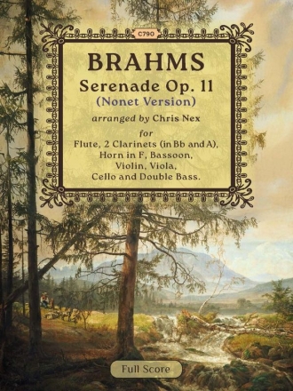 Serenade No. 1 in D, Op. 11 (Score) Nonet