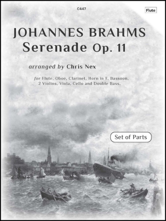 Serenade No. 1 in D, Op. 11. Parts Fl, ob, cl, hn, bsn, 2 vlns, va, vc & db