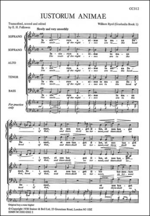 Justorum animae (Souls of the Righteous) SSATB unaccompanied