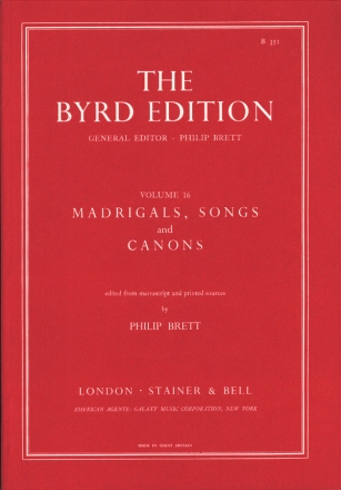 Madrigals, Songs and Canons Choral