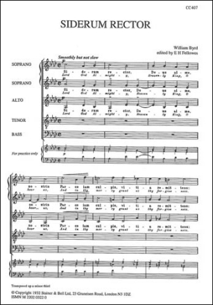 Siderum rector (Lord God Almighty) SSATB unaccompanied