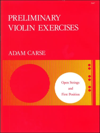 Preliminary Violin Exercises Violin