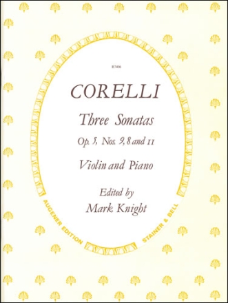 Sonatas, Op. 5 with Keyboard. Nos 8, 9 and 11 (Violin part ed. Mark Knight) Violin and Keyboard