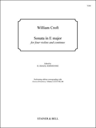 Sonata in E for 4 Violins & Continuo 4 Violins & Continuo