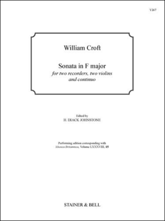 Sonata in F for 2 Rec, 2 Violins & Continuo 2 Rec, 2 Violins & Continuo