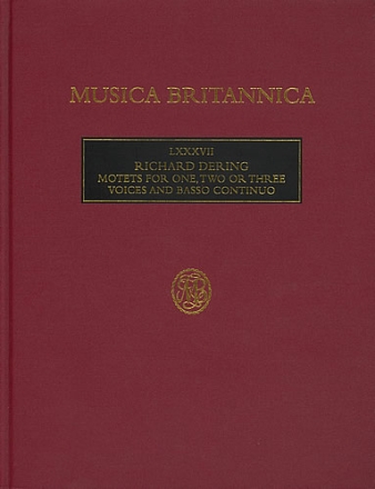 Motets for 1, 2 or 3 Voices (LXXXVII) Score
