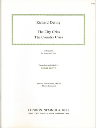 The City Cries, The Country Cries For 5-part voices and viols