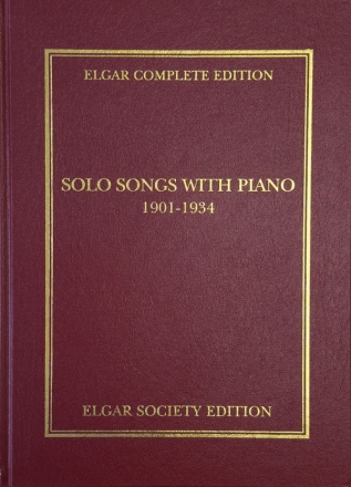 Solo songs with piano (19011934) Score
