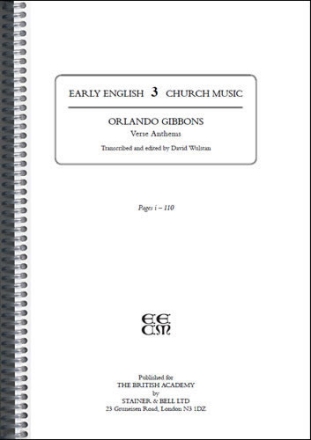 Verse Anthems (Made to order) Choral Score