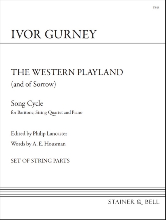 Western Playland, The. Set of Parts Baritone, String Quartet and Piano