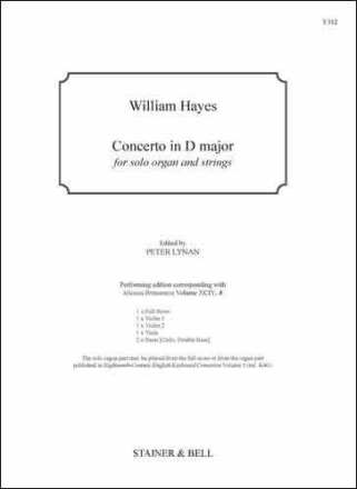 Concerto in D major. Score & Parts Solo Organ and Strings