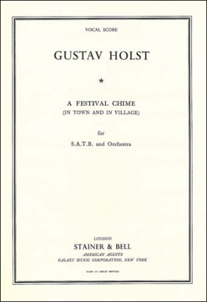 A Festival Chime (In Town and in Village) SATB & Piano