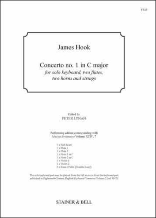 Concerto no. 1 in C major. Score and Parts Solo Organ and Strings