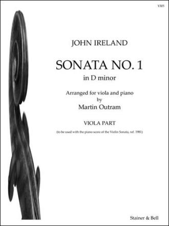 Sonata No. 2 in D min. arr Vla. Viola Part Viola