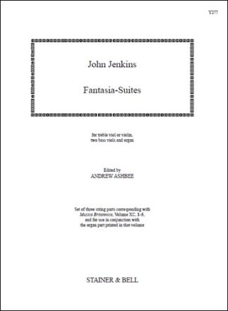 Fantasia-Suites. String Parts (MB90, 1-5) Treble Viol or Violin, 2 Bass Viols & Organ