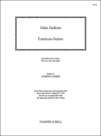 Fantasia-Suites. String Parts (MB90, 6-9) Treble Viol or Violin, 2 Bass Viols & Organ
