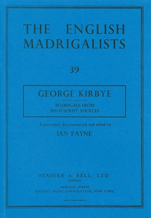 Madrigals from Manuscript Sources Madrigals