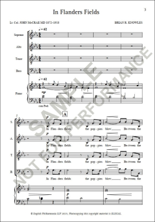 In Flanders Fields (SATB) SATB