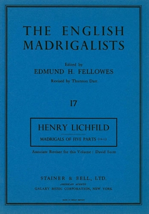 First Set of Madrigals of Five Parts (1613) Madrigals
