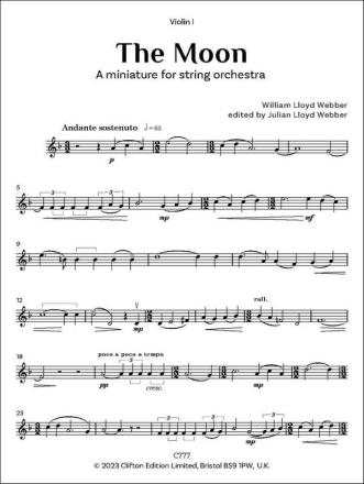 The Moon (Vioiln 1 part) Violin