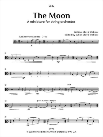 The Moon (Viola part) Viola