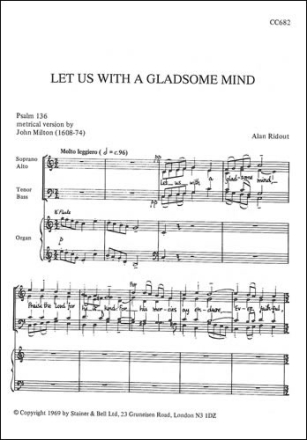 Let us with a gladsome mind SATB and organ