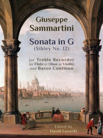 Sonata in G, Sibley No. 12 Recorder or flute