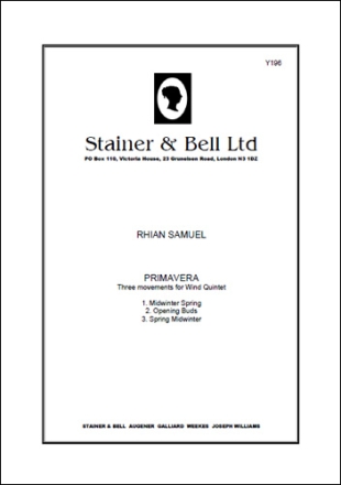 Primavera. Three Movements for Wind Quintet Wind Quintet