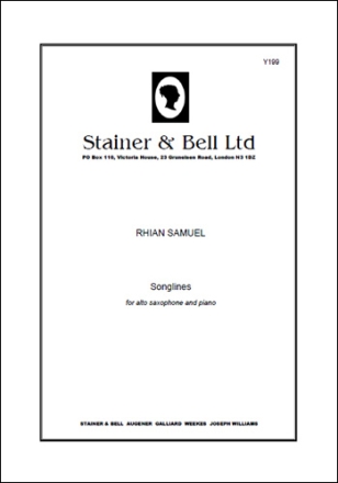 Songlines for Alto Saxophone and Piano Alto Saxophone & Piano